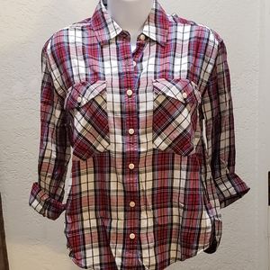 Forever 21 plaid button down shirt